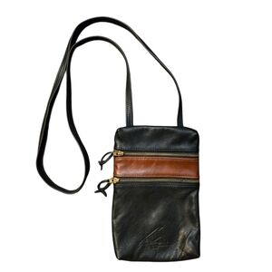Handmade Buttery Soft Leather Minimalist Crossbody Phone Bag Canadian Atrtisan